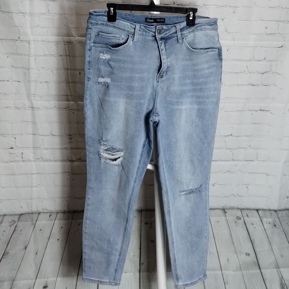 Royalty For Me High Rise Distressed Skinny Jeans
